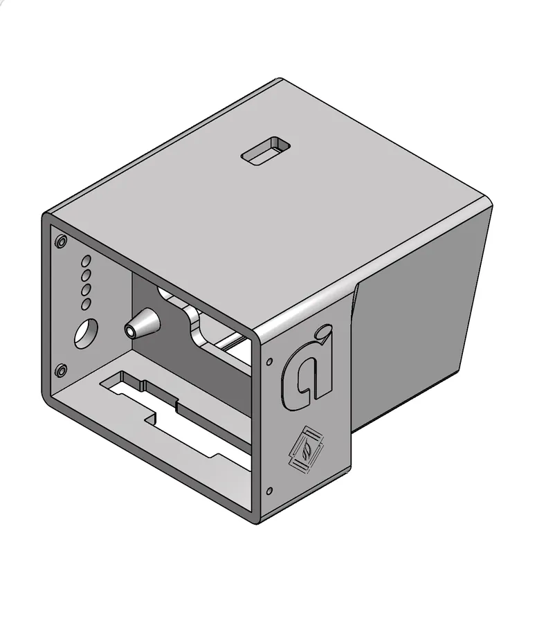 CAD model of the sensor enclosure