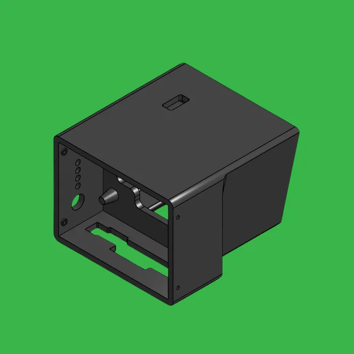 Carbon fiber bracket CAD render